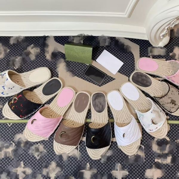 luxury designer double g women slippers straw fisherman slides sandals weave kintting flat slipper scuff summer low heel slide flip flops si, Black
luxury designer double g women slippers straw fisherman slides sandals weave kintting flat slipper scuff summer low heel slide flip flops si, Black