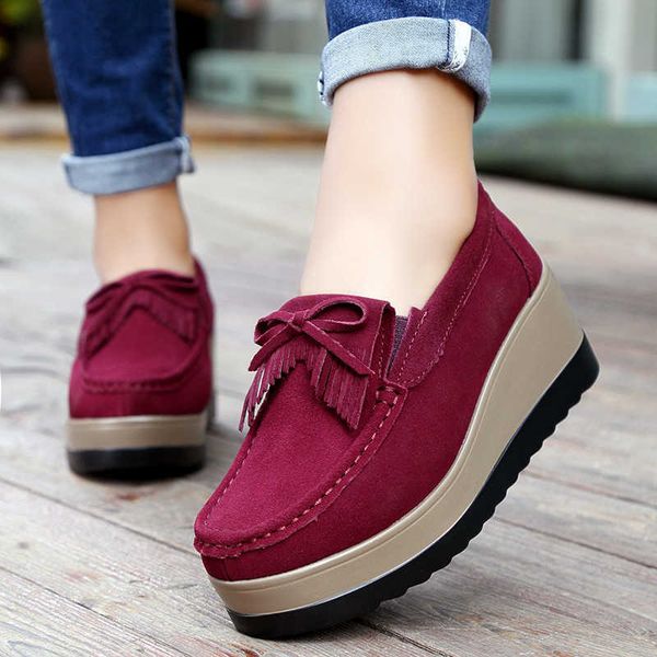 dress shoes autumn women platform shoes leather suede plush slip on sneakers chaussure femme tassel fringe loafers moccasins women shoes 445, Black
dress shoes autumn women platform shoes leather suede plush slip on sneakers chaussure femme tassel fringe loafers moccasins women shoes 445, Black