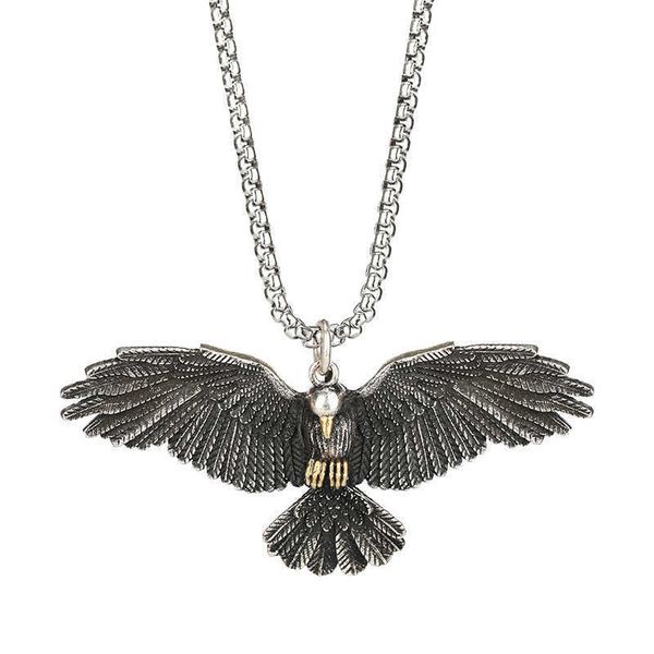 pendant necklaces vintage eagle pendant necklace cool men fashion jewelry hiphop stainless steel metal accessories punk long sweater chains, Silver
pendant necklaces vintage eagle pendant necklace cool men fashion jewelry hiphop stainless steel metal accessories punk long sweater chains, Silver