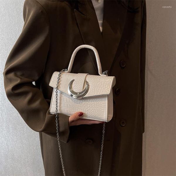 shoulder bags half moon hasp ladies chain messenger crocodile pattern female handbags pu leather clutch purse fashion women bag
shoulder bags half moon hasp ladies chain messenger crocodile pattern female handbags pu leather clutch purse fashion women bag