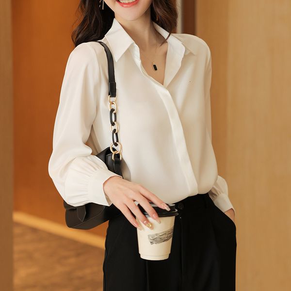 women's blouses shirts women's shirt chiffon solid for women white button up clothing polo neck long sleeve spring woman basic bl
women's blouses shirts women's shirt chiffon solid for women white button up clothing polo neck long sleeve spring woman basic bl
