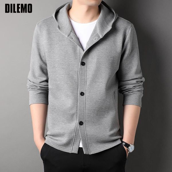 men s jackets grade brand designer hooded casual single breasted fashion jacket windbreaker coats korean style clothing 230307, Black;brown
men s jackets grade brand designer hooded casual single breasted fashion jacket windbreaker coats korean style clothing 230307, Black;brown