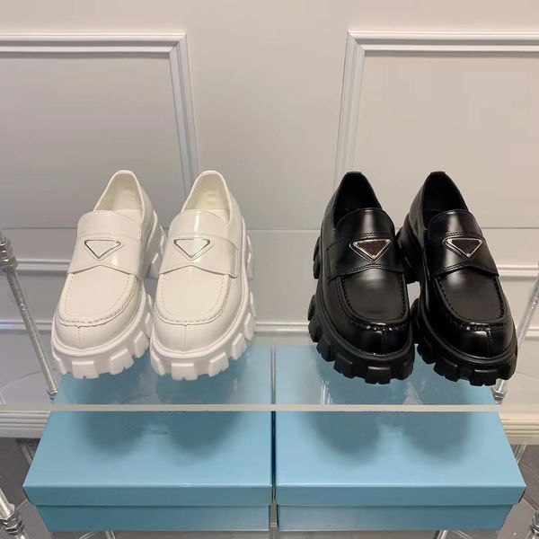 with box prad shoes designer shoes monolith shoes cowhide loafers rubber platform sneakers leather loafer chunky round head sneaker thick iv, Black
with box prad shoes designer shoes monolith shoes cowhide loafers rubber platform sneakers leather loafer chunky round head sneaker thick iv, Black