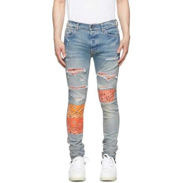 jeans men pants ammir positioning printed stickers reworked hand-damaged repaired trousers elastic style fashion designer brand niche ins ce, Blue
jeans men pants ammir positioning printed stickers reworked hand-damaged repaired trousers elastic style fashion designer brand niche ins ce, Blue