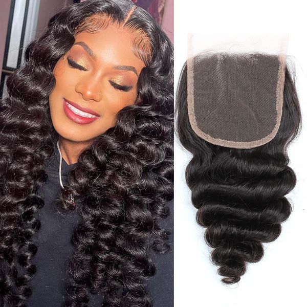50% off sale peruvian virgin hair perfect loose wave lace closure pre plucked part 4x4 5x5 6x6 hairpieces hair extension natural color dyeab, Black 
50% off sale peruvian virgin hair perfect loose wave lace closure pre plucked part 4x4 5x5 6x6 hairpieces hair extension natural color dyeab, Black
