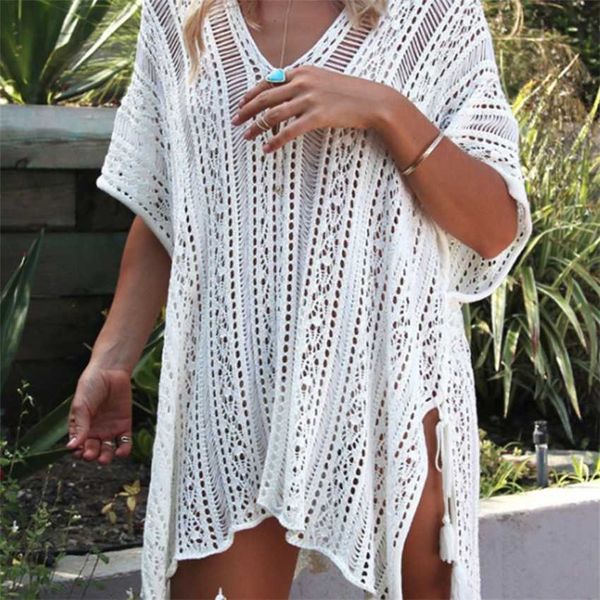 cut out blouse fashion casual beach bikini simple solid color swimsuit set, White;black
cut out blouse fashion casual beach bikini simple solid color swimsuit set, White;black