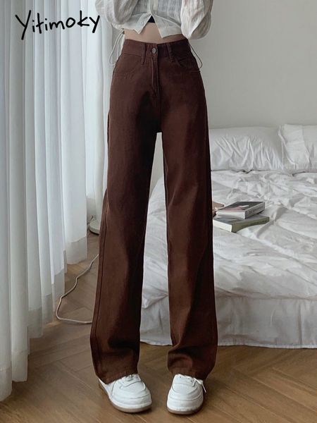 women's jeans cotvotee brown high waisted jeans for women straight wide leg denim y2k pants streetwear vintage trouser mom jean full le, Blue
women's jeans cotvotee brown high waisted jeans for women straight wide leg denim y2k pants streetwear vintage trouser mom jean full le, Blue