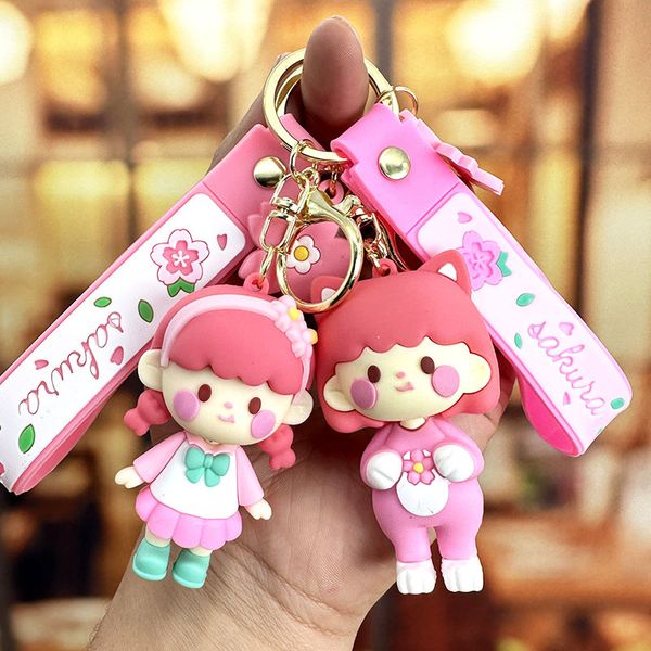 luxurys designers keychain car key chain cherry blossom girl keychains design versatile fashion leisure men women bag pendant accessories, Silver
luxurys designers keychain car key chain cherry blossom girl keychains design versatile fashion leisure men women bag pendant accessories, Silver