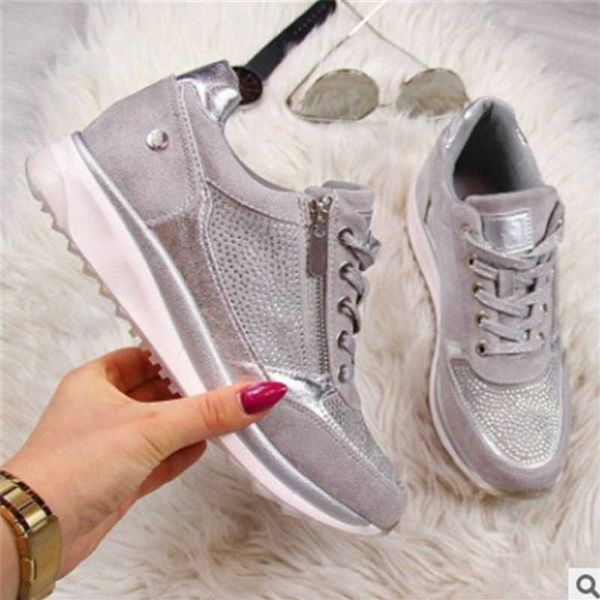dress shoes 2021 women's wedges vulcanize shoes fashion girls flats sport shoes woman sneakers shoes sequins shoes woman footwear, Black
dress shoes 2021 women's wedges vulcanize shoes fashion girls flats sport shoes woman sneakers shoes sequins shoes woman footwear, Black