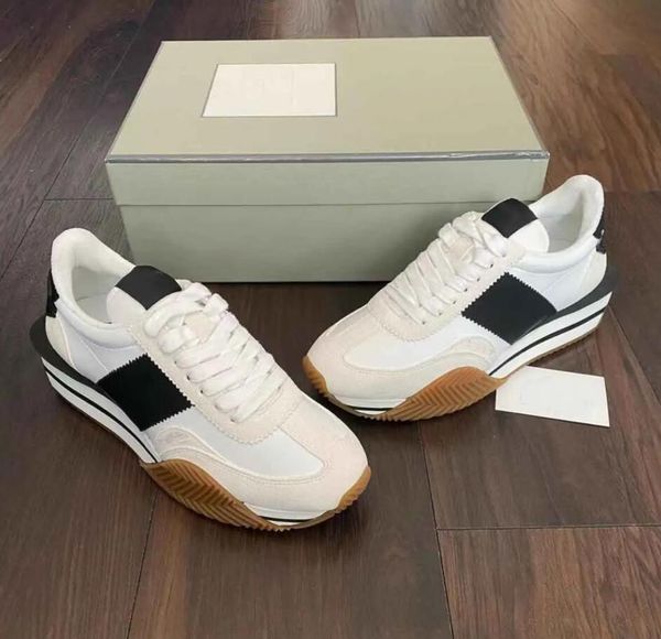 luxury famous james sneaker men casual shoes side stripe suede & nylon skateboard walking chunky rubber sole lace up trainer eu38-46 shoebox, Black
luxury famous james sneaker men casual shoes side stripe suede & nylon skateboard walking chunky rubber sole lace up trainer eu38-46 shoebox, Black
