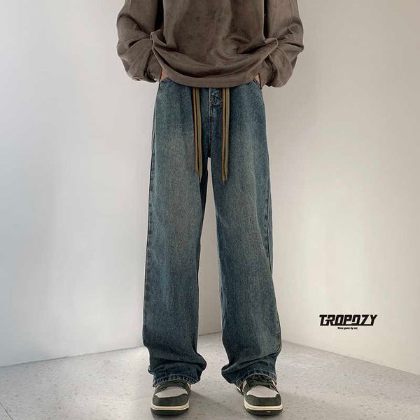 men's pants new men's straight stripe jeans dark wide leg hip hop male loose denim pants high street casual trousers z0306, Black
men's pants new men's straight stripe jeans dark wide leg hip hop male loose denim pants high street casual trousers z0306, Black