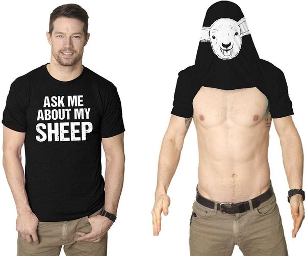 ask me about my sheep alphabet print sheep head funny flip t-shirt crewneck, Black;white
ask me about my sheep alphabet print sheep head funny flip t-shirt crewneck, Black;white