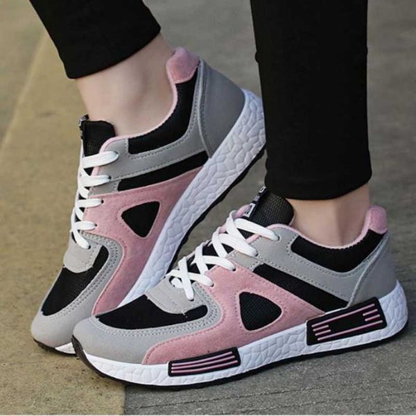 dress shoes new casual shoes woman fashion laceup sneakers shoes flat breathable mesh ladies shoes women's vulcanize shoes, Black
dress shoes new casual shoes woman fashion laceup sneakers shoes flat breathable mesh ladies shoes women's vulcanize shoes, Black
