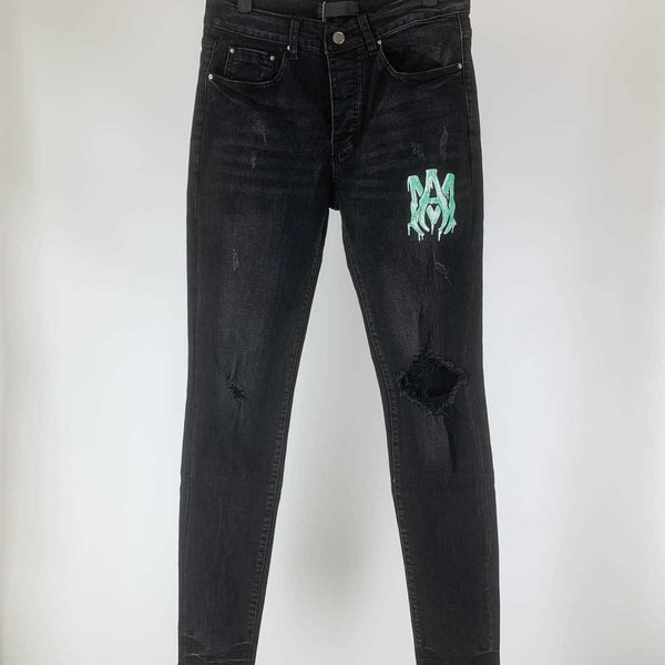 jeans men pants ammir fashion brand holes letters printed stretch slim black women designer niche ins celebrity casual leisure 4q59, Blue
jeans men pants ammir fashion brand holes letters printed stretch slim black women designer niche ins celebrity casual leisure 4q59, Blue