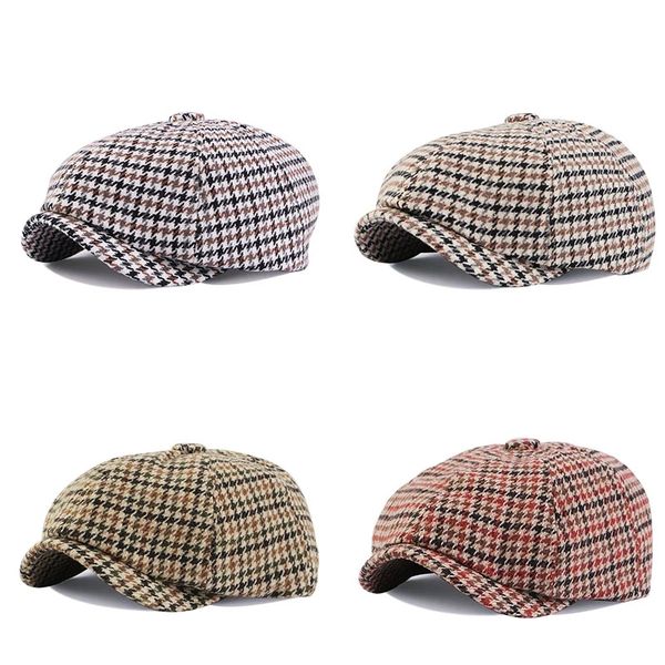 new autumn winter plaid newsboy ivy caps casual beret hats women flat peaked cap england gatsby retro hat driver flat cap, Blue;gray
new autumn winter plaid newsboy ivy caps casual beret hats women flat peaked cap england gatsby retro hat driver flat cap, Blue;gray