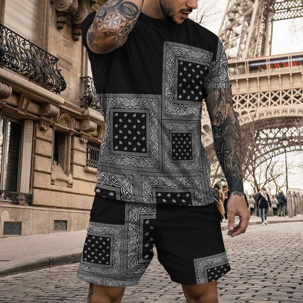 men s polos summer suit gold pattern print t shirt shorts two piece set clothes for men fashion streetwear oversized tracksuit 230308, White;black
men s polos summer suit gold pattern print t shirt shorts two piece set clothes for men fashion streetwear oversized tracksuit 230308, White;black