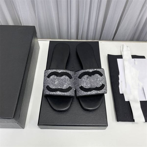 fashion slippers 2023 channel luxury design summer men's and women's flats thick soled leather rubber lettering logo casual cartoo, Black
fashion slippers 2023 channel luxury design summer men's and women's flats thick soled leather rubber lettering logo casual cartoo, Black