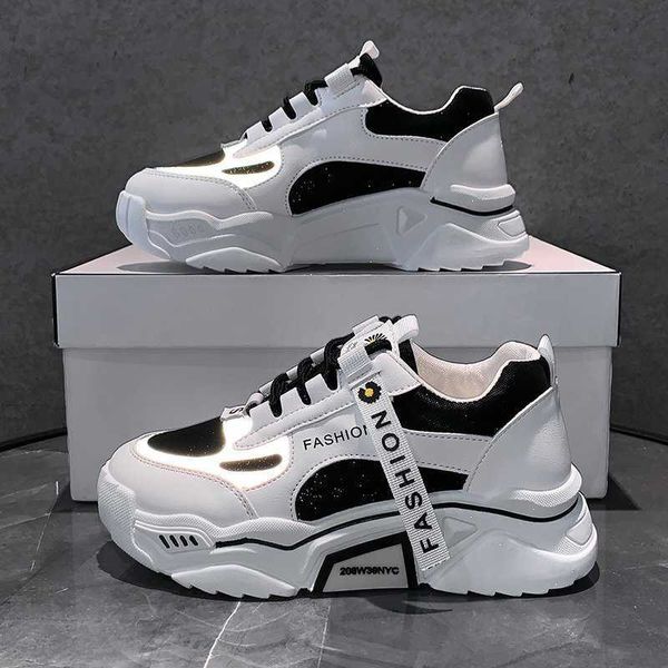 dress shoes ladies shoes korean reflective fashion spring platform sneakers for women shoes slip on 2023 new autumn casual shoes lace up, Black
dress shoes ladies shoes korean reflective fashion spring platform sneakers for women shoes slip on 2023 new autumn casual shoes lace up, Black