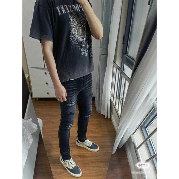 jeans men pants ammir black basic men's slim fit high street fashion brand elastic style designer niche ins celebrity casual leisure gp, Blue
jeans men pants ammir black basic men's slim fit high street fashion brand elastic style designer niche ins celebrity casual leisure gp, Blue
