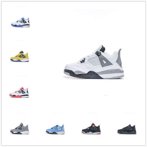 kids shoes basketball 4s designer sneakers boys military black cat trainers baby kid shoe fire red thunder boys girls children youth toddl, Black;red
kids shoes basketball 4s designer sneakers boys military black cat trainers baby kid shoe fire red thunder boys girls children youth toddl, Black;red