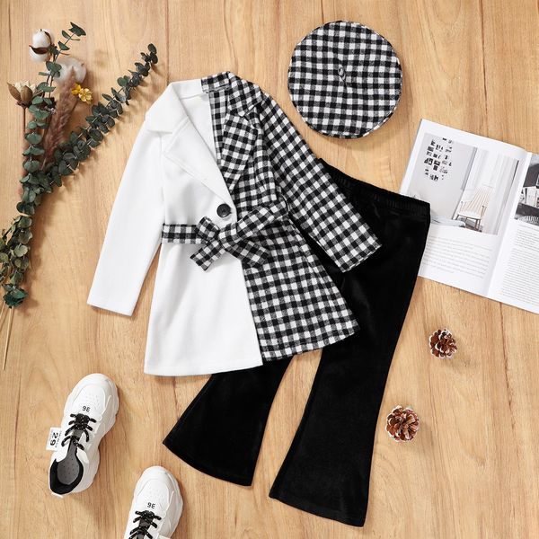 clothing sets 2-7t infant kids baby girls 3pcs clothes set long sleeve plaid patchwork coat flare pants hats spring autumn outfits 230308, White
clothing sets 2-7t infant kids baby girls 3pcs clothes set long sleeve plaid patchwork coat flare pants hats spring autumn outfits 230308, White