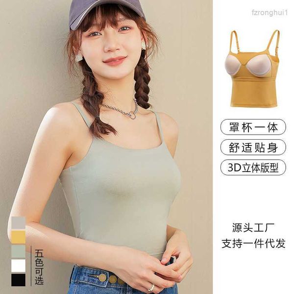 camisoles & tanks the suspender is worn solid color, and bra chest pad are integrated without steel slim fit outside underwear w2fc, Black;white
camisoles & tanks the suspender is worn solid color, and bra chest pad are integrated without steel slim fit outside underwear w2fc, Black;white