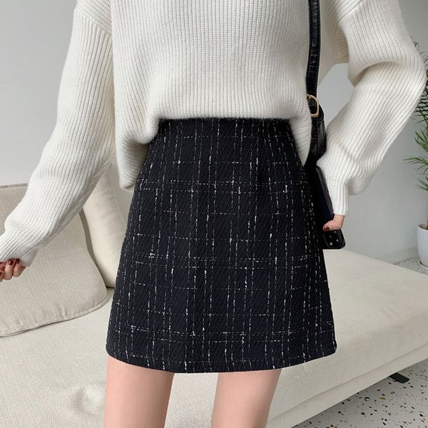 skirts tweed plaid skirts women autumn winter mini skirt a-line zipper slim shorts skirt vintage elegant office lady skirts casual m562 2303, Black
skirts tweed plaid skirts women autumn winter mini skirt a-line zipper slim shorts skirt vintage elegant office lady skirts casual m562 2303, Black