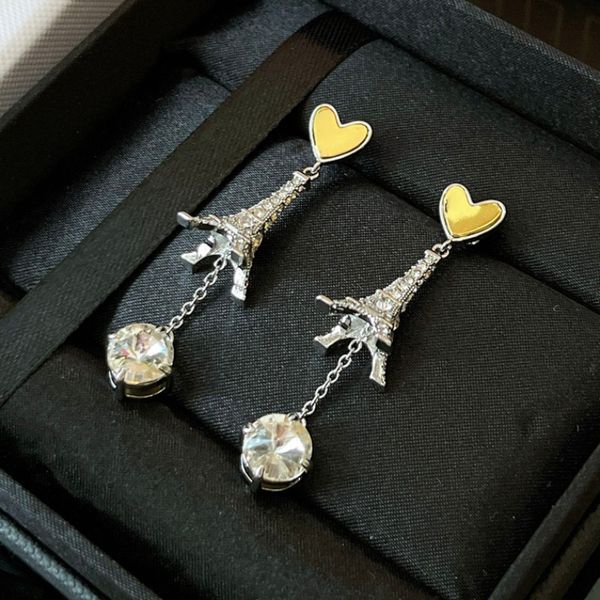 dangle stud earrings for girls fashion jewelry eiffel tower rhinestone earrings for women, Golden;silver
dangle stud earrings for girls fashion jewelry eiffel tower rhinestone earrings for women, Golden;silver