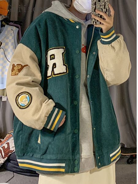 men s jackets gmiixder flocking letter corduroy baseball men spring loose trend brand coat preppy korean kpop bomber 230307, Black;brown
men s jackets gmiixder flocking letter corduroy baseball men spring loose trend brand coat preppy korean kpop bomber 230307, Black;brown