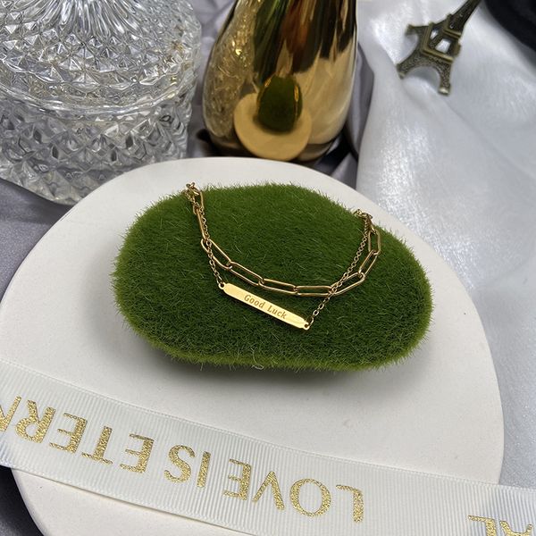gold-plated retro letters cool wind titanium steel bracelet female european and american geometric double-layer folding jewelry wholesale, Golden;silver
gold-plated retro letters cool wind titanium steel bracelet female european and american geometric double-layer folding jewelry wholesale, Golden;silver