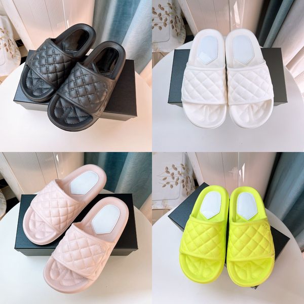 2023 designer sandals c checkered calfskin slipper platform soft leather slides letters printing massage insole women summer beach, Black
2023 designer sandals c checkered calfskin slipper platform soft leather slides letters printing massage insole women summer beach, Black