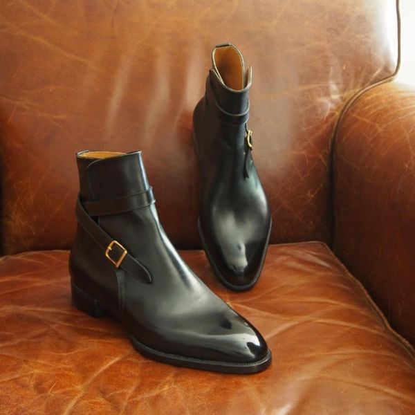 boots red buckle men's black brown ankle square toe business handmade men shoes bottes pour hommes 230309
boots red buckle men's black brown ankle square toe business handmade men shoes bottes pour hommes 230309