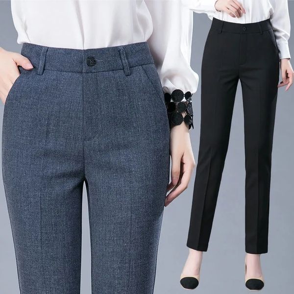 women's pants capris high waist women's pants black work wear office straight pants female gray casual pants trousers 230309, Black;white
women's pants capris high waist women's pants black work wear office straight pants female gray casual pants trousers 230309, Black;white