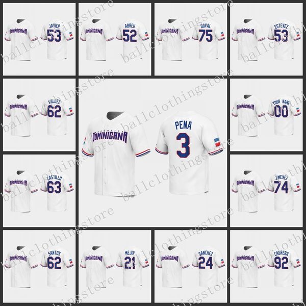 2023 dominican republic world classic baseball men jerseys franco alcantar julio rodriguez juan soto vladimir guerrero jr. jeremy pena manny, Blue;black
2023 dominican republic world classic baseball men jerseys franco alcantar julio rodriguez juan soto vladimir guerrero jr. jeremy pena manny, Blue;black