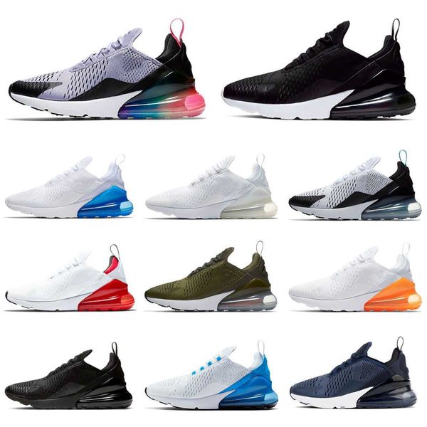 Image of Trainers Max 270 Men Women Sports Running Shoes 270sTriple Black White AirMaxs Dusty Cactus University Blue Red Pack Barely Rose Anthracite Cactus Mens Sneakers S16