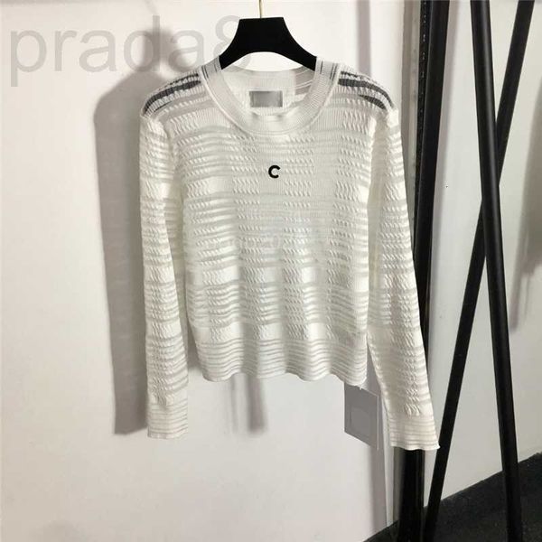 women's knits & tees designer 2022 women sheer sweaters knits designer with letter embroidery pattern girls milan runway crop shirt hi, White
women's knits & tees designer 2022 women sheer sweaters knits designer with letter embroidery pattern girls milan runway crop shirt hi, White