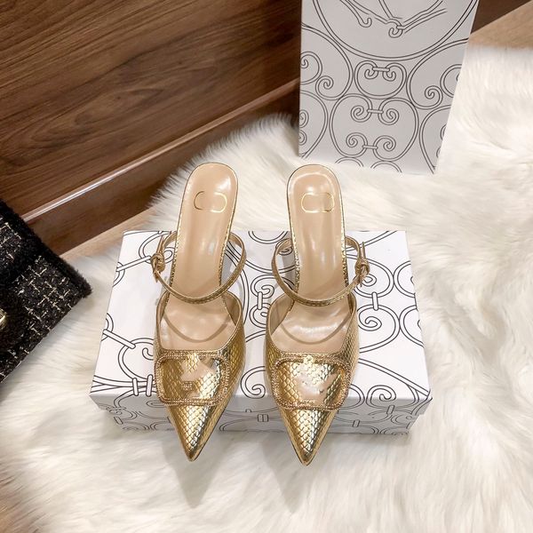 women's sandals queen's crocodile sandals semi-trailer high-heeled luxury designer high-heeled bare shoes spring, summer and autum, Black
women's sandals queen's crocodile sandals semi-trailer high-heeled luxury designer high-heeled bare shoes spring, summer and autum, Black