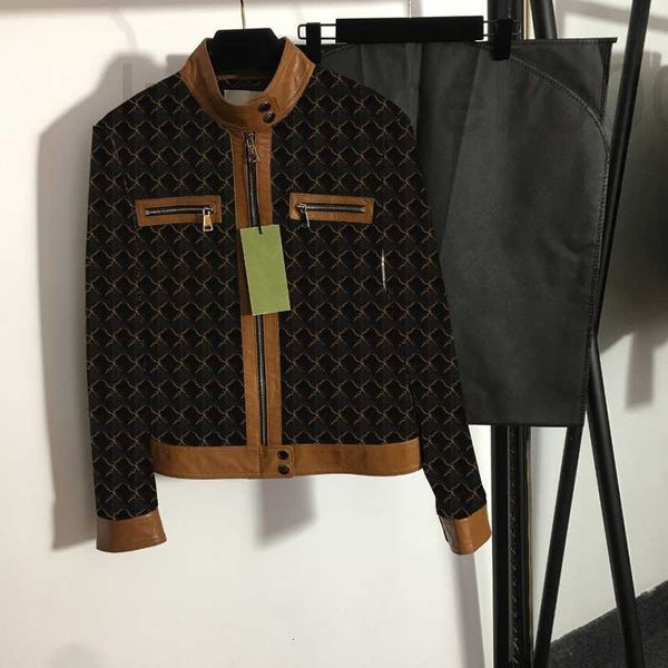 women's jackets designer genuine leather women full letters print coat hip hop personality windproof cycle jacket high grade outerwear, Black;brown
women's jackets designer genuine leather women full letters print coat hip hop personality windproof cycle jacket high grade outerwear, Black;brown