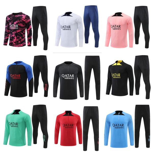 2023 tuta s tracksuit 22 23 24 ensemble kids football kits men soccer training suit survetement foot uniform chandal kit, White;black
2023 tuta s tracksuit 22 23 24 ensemble kids football kits men soccer training suit survetement foot uniform chandal kit, White;black