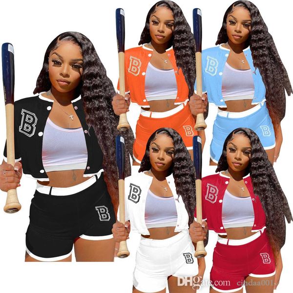 womens short sleeve baseball suit fashionable embroidered casual summer patchwork sports two piece set, Gray
womens short sleeve baseball suit fashionable embroidered casual summer patchwork sports two piece set, Gray