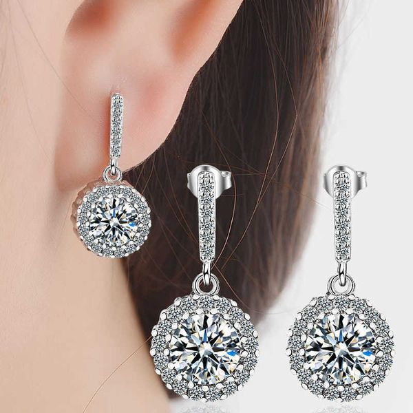 charm new arrival 925 silver needle earring round shape full of love d earrings for women cz crystal fashion jewelry l230309, Golden
charm new arrival 925 silver needle earring round shape full of love d earrings for women cz crystal fashion jewelry l230309, Golden