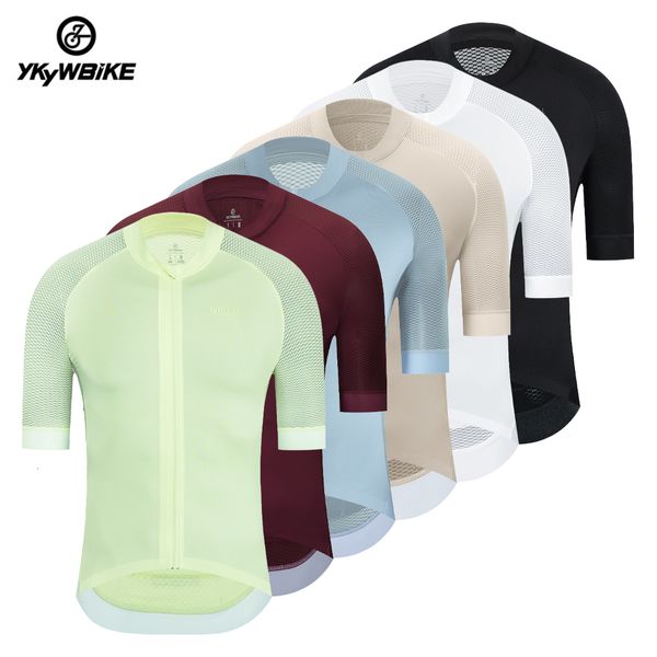 Image of Cycling Shirts Tops YKYWBIKE Cycling Jersey Quick Dry Summer Short Sleeve MTB Maillot Bike Shirt Downhill Top Tees Mountain Bicycle Clothing 230309