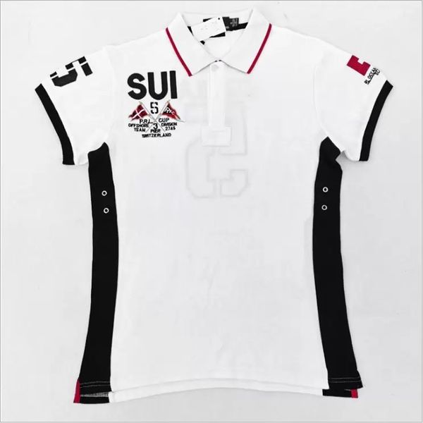 summer men's lapels polos short-sleeved boat-shaped shirt tide brand embroidery 100% cotton clothes plus size stand-up t-shirt usa, White;black
summer men's lapels polos short-sleeved boat-shaped shirt tide brand embroidery 100% cotton clothes plus size stand-up t-shirt usa, White;black