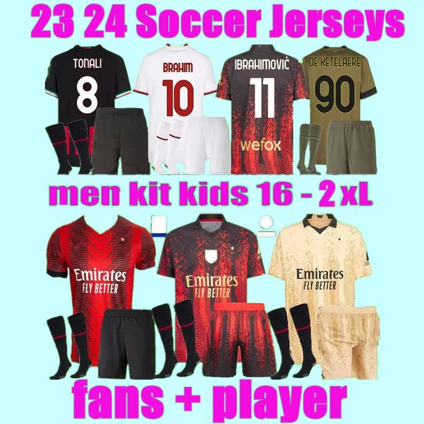 ibrahimovic 22 23 koche soccer jerseys ac giroud de ketelaere milans r. leao tonali theo football shirt special 4th men kids origi adli brah, Black;yellow
ibrahimovic 22 23 koche soccer jerseys ac giroud de ketelaere milans r. leao tonali theo football shirt special 4th men kids origi adli brah, Black;yellow