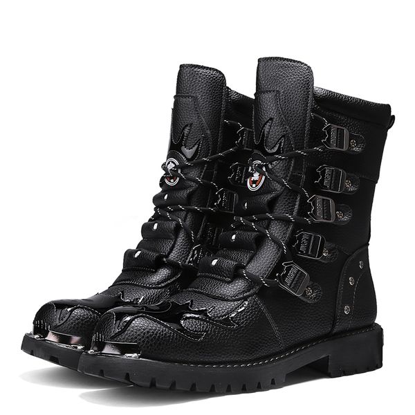 boots winter men motorcycle fashion midcalf rock punk shoes mens genuine leather black high casual boot 38 230309
boots winter men motorcycle fashion midcalf rock punk shoes mens genuine leather black high casual boot 38 230309