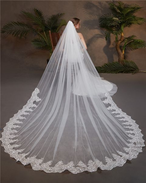 300*300cm lace veil with comb super long headpieces sequins lace mesh veil bridal party dress veil baroque headwear with wedding jewelry hai, Silver
300*300cm lace veil with comb super long headpieces sequins lace mesh veil bridal party dress veil baroque headwear with wedding jewelry hai, Silver