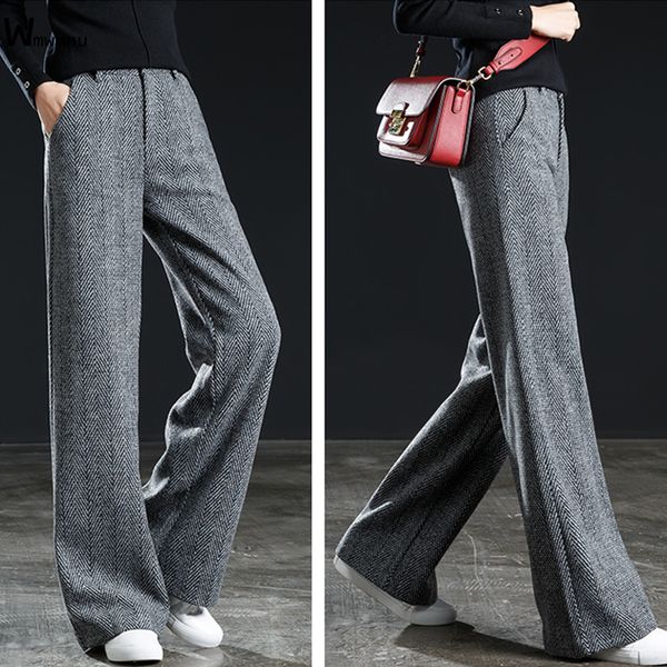 women's pants capris fall winter office lady wool blend pants women loose woolen wide leg pants casual oversized 4xl high waist formal, Black;white
women's pants capris fall winter office lady wool blend pants women loose woolen wide leg pants casual oversized 4xl high waist formal, Black;white