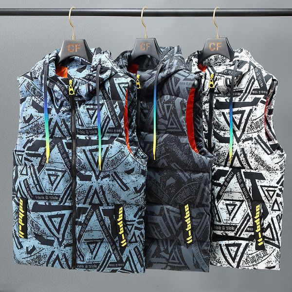 men's vests men 100 polyester vest coats fashion geometric print sleeveless puffer hooded jackets winter outerwears veste homme 230309, Black;white
men's vests men 100 polyester vest coats fashion geometric print sleeveless puffer hooded jackets winter outerwears veste homme 230309, Black;white