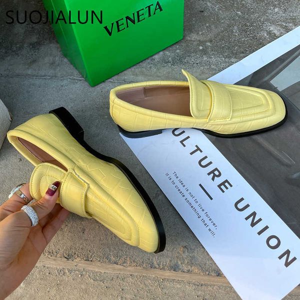 dress shoes suojialun spring flat shoes fashion brand stone pattern british loafer slip on casual moccasin square toe flats plus size 41, Black
dress shoes suojialun spring flat shoes fashion brand stone pattern british loafer slip on casual moccasin square toe flats plus size 41, Black