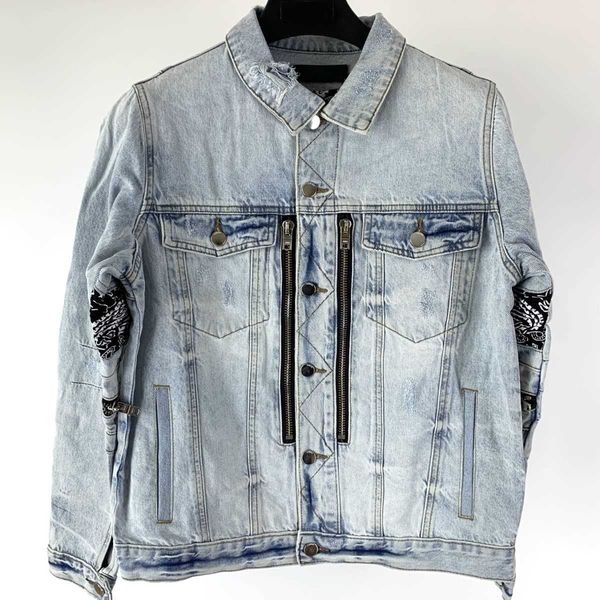 coat jackets men's ammirlight blue denim jacket zipper fashion designer brand niche ins celebrity casual leisure, Black;brown
coat jackets men's ammirlight blue denim jacket zipper fashion designer brand niche ins celebrity casual leisure, Black;brown